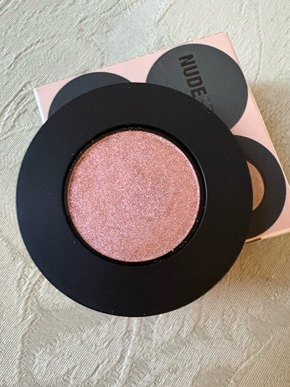 NUDESTIX Stax Shimmer Eyeshadow Trio — Peach, Rose Gold & Gold
